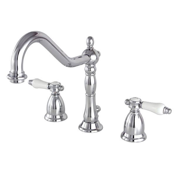 8" Widespread Bathroom Faucet, Chrome